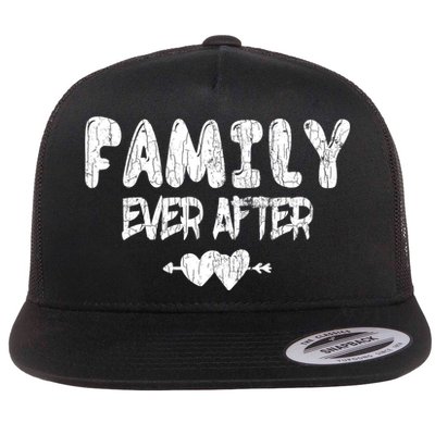 Family Ever After Funny Adopt Adopted Adoption Day Graphic Meaningful Gift Flatbill Hat