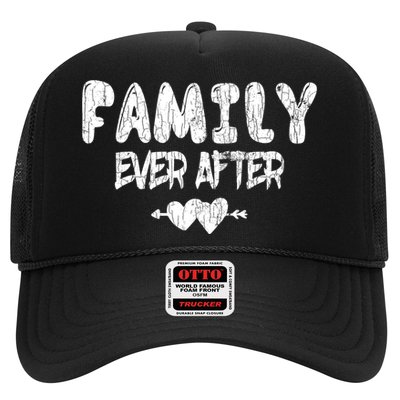 Family Ever After Funny Adopt Adopted Adoption Day Graphic Meaningful Gift Trucker Hat