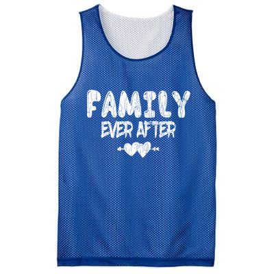 Family Ever After Funny Adopt Adopted Adoption Day Graphic Meaningful Gift Mesh Reversible Basketball Jersey Tank