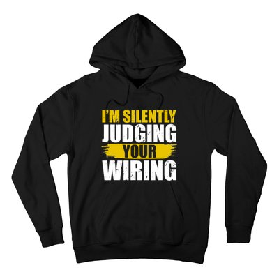 Funny Electrician Art Professional Electrician Hoodie