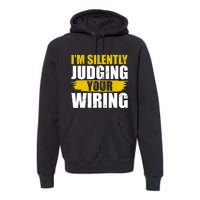 Funny Electrician Art Professional Electrician Premium Hoodie