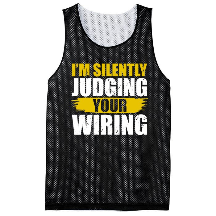 Funny Electrician Art Professional Electrician Mesh Reversible Basketball Jersey Tank