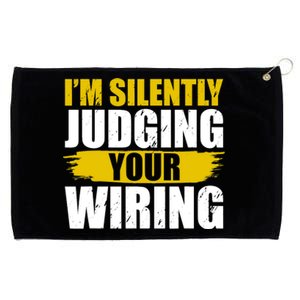 Funny Electrician Art Professional Electrician Grommeted Golf Towel