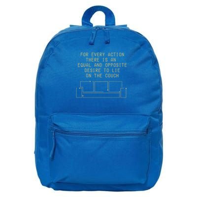 For Every Action There Is An Equal And Opposite Desire To Life On The Couch 16 in Basic Backpack