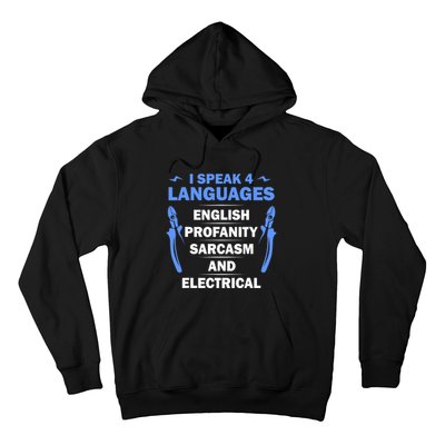 Funny Electrician Art Electrical Engineer Humor Hoodie