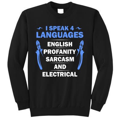 Funny Electrician Art Electrical Engineer Humor Sweatshirt