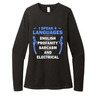 Funny Electrician Art Electrical Engineer Humor Womens CVC Long Sleeve Shirt