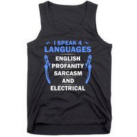 Funny Electrician Art Electrical Engineer Humor Tank Top