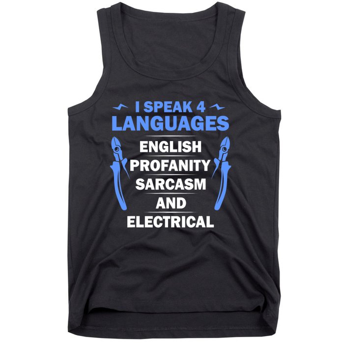 Funny Electrician Art Electrical Engineer Humor Tank Top