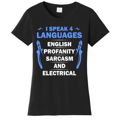 Funny Electrician Art Electrical Engineer Humor Women's T-Shirt