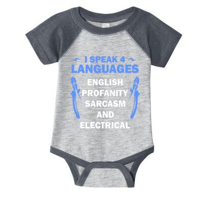 Funny Electrician Art Electrical Engineer Humor Infant Baby Jersey Bodysuit