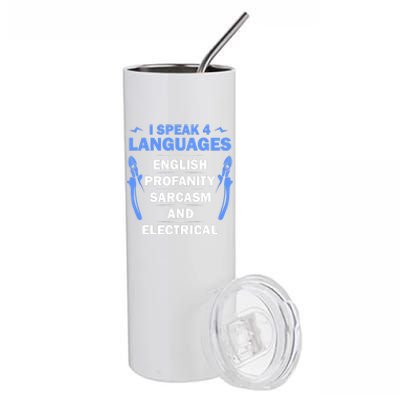 Funny Electrician Art Electrical Engineer Humor Stainless Steel Tumbler