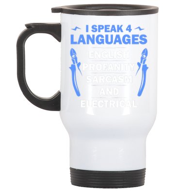 Funny Electrician Art Electrical Engineer Humor Stainless Steel Travel Mug