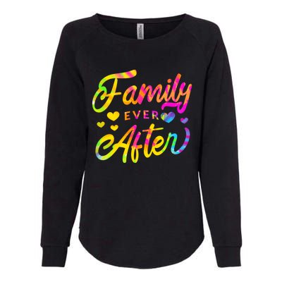 Family Ever After Funny Gift Proud Adoption Quote Adopted Saying Gift Womens California Wash Sweatshirt