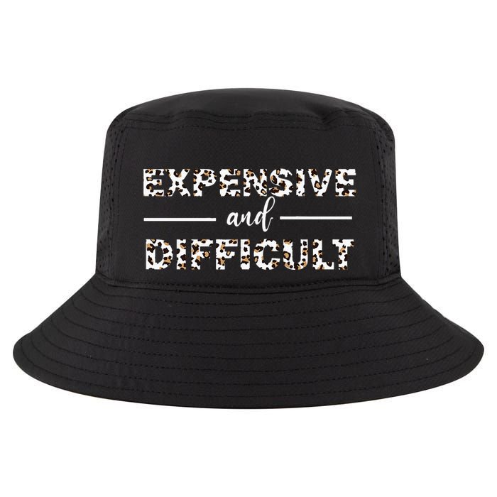 Funny Expensive And Difficult Leopard Sassy Mom Sarcastic Cool Comfort Performance Bucket Hat