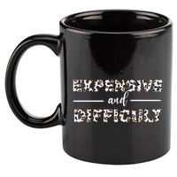 Funny Expensive And Difficult Leopard Sassy Mom Sarcastic 11oz C Handle Ceramic Mug