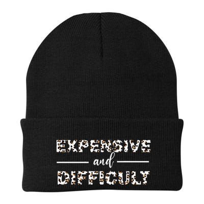 Funny Expensive And Difficult Leopard Sassy Mom Sarcastic Beanie