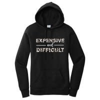 Funny Expensive And Difficult Leopard Sassy Mom Sarcastic Women's Pullover Hoodie