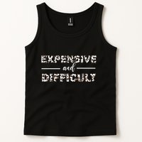 Funny Expensive And Difficult Leopard Sassy Mom Sarcastic Tank Top