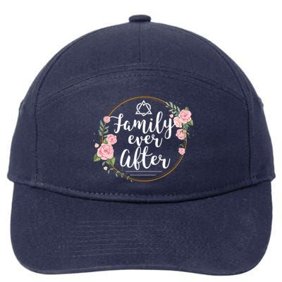 Family Ever After Adopt Adoption Family As Gotcha Day Gift 7-Panel Snapback Hat