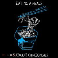 Funny Eating A Meal A Succulent Chinese Meal Impact Tech Backpack