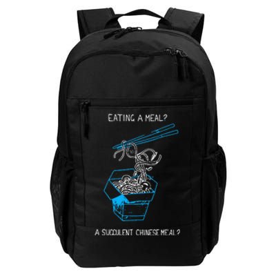 Funny Eating A Meal A Succulent Chinese Meal Daily Commute Backpack