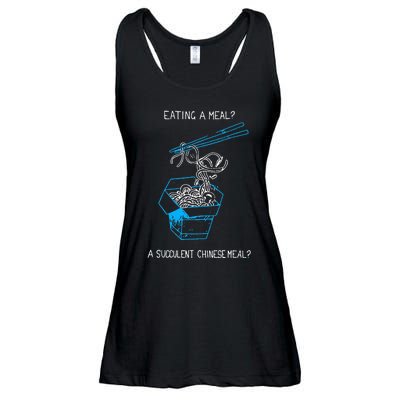 Funny Eating A Meal A Succulent Chinese Meal Ladies Essential Flowy Tank