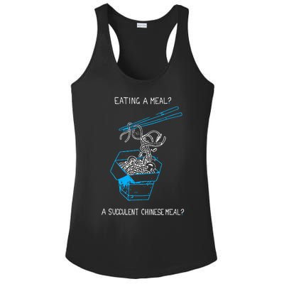 Funny Eating A Meal A Succulent Chinese Meal Ladies PosiCharge Competitor Racerback Tank