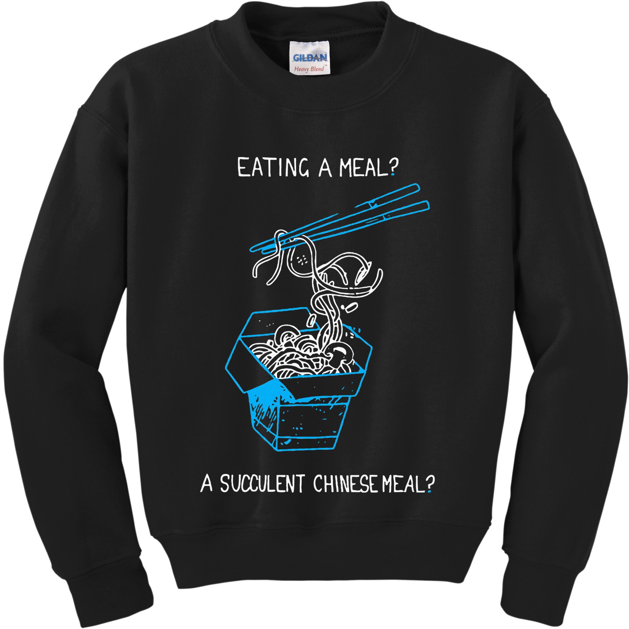 Funny Eating A Meal A Succulent Chinese Meal Kids Sweatshirt