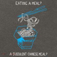 Funny Eating A Meal A Succulent Chinese Meal Cotton Canvas Backpack