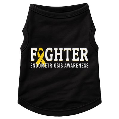 Fighter Endometriosis Awareness Month Ribbon Endo Warrior Doggie Tank