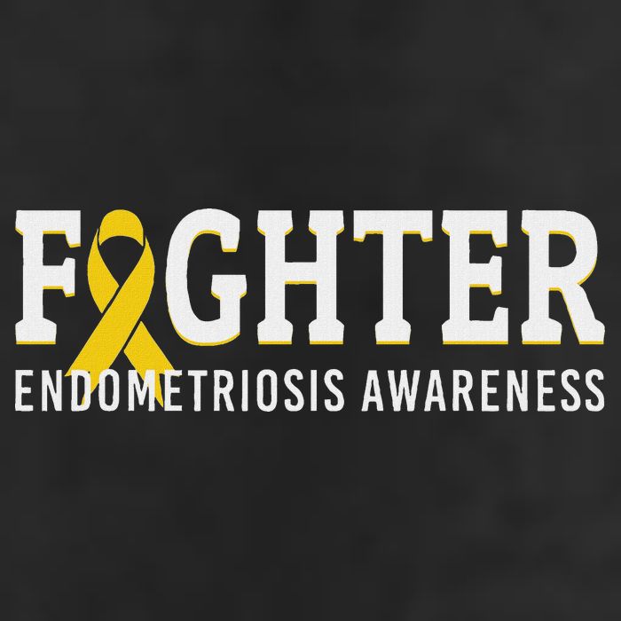 Fighter Endometriosis Awareness Month Ribbon Endo Warrior Adult Drive Performance Visor