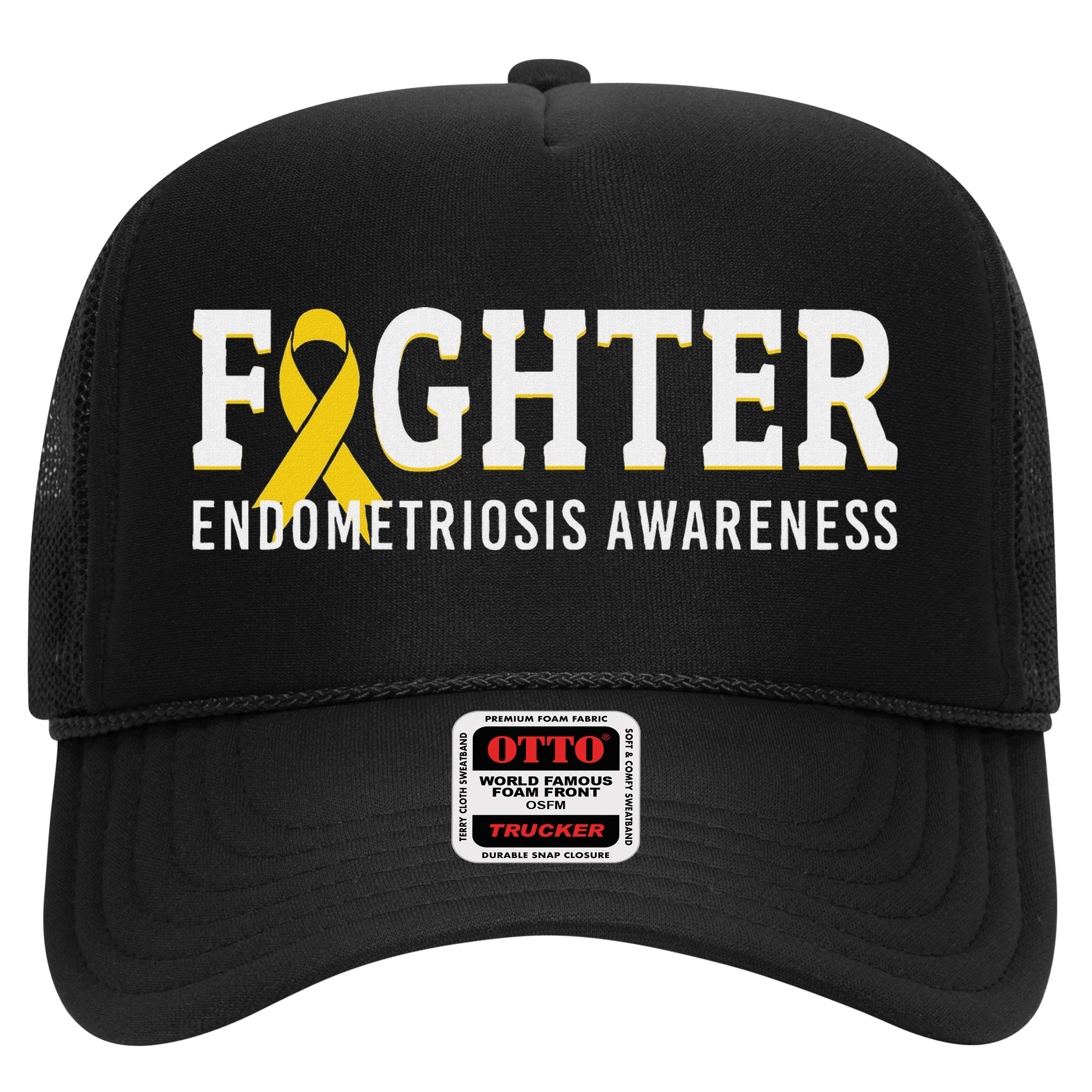 Fighter Endometriosis Awareness Month Ribbon Endo Warrior Hat
