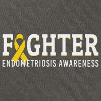 Fighter Endometriosis Awareness Month Ribbon Endo Warrior Cotton Canvas Backpack