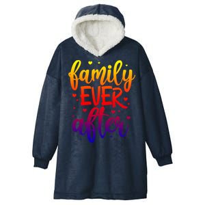 Family Ever After Adoption Foster Mom Dad Gotcha Day Great Gift Hooded Wearable Blanket