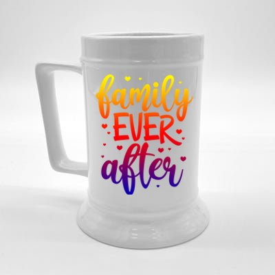 Family Ever After Adoption Foster Mom Dad Gotcha Day Great Gift Beer Stein