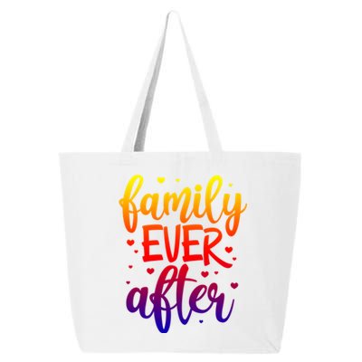 Family Ever After Adoption Foster Mom Dad Gotcha Day Great Gift 25L Jumbo Tote