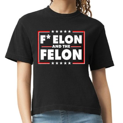 F Elon and the Felon Comfort Colors Boxy T-Shirt