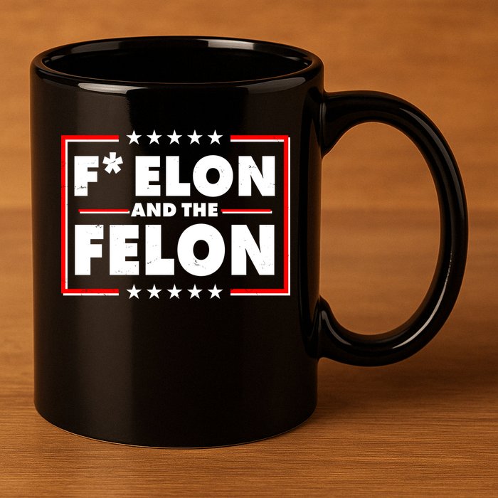 F Elon and the Felon 11oz C Handle Ceramic Mug