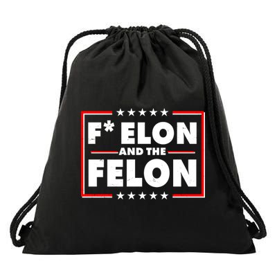 F Elon and the Felon Drawstring Bag
