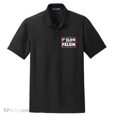 F Elon and the Felon Dry Zone Grid Polo