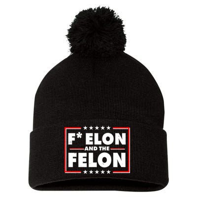 F Elon and the Felon Pom Pom 12in Knit Beanie