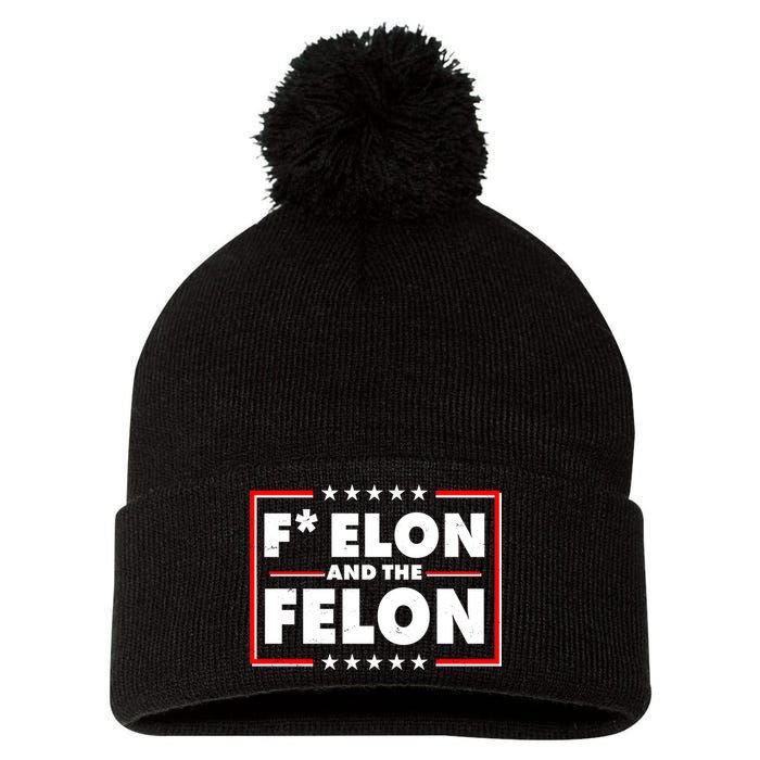 F Elon and the Felon Pom Pom 12in Knit Beanie