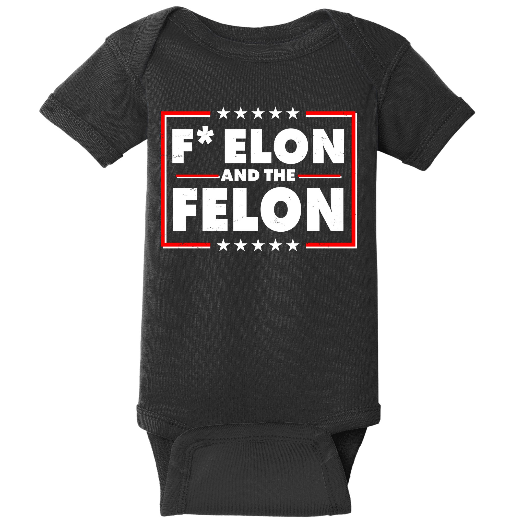 F Elon and the Felon Baby Bodysuit