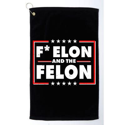 F Elon and the Felon Golf Towel