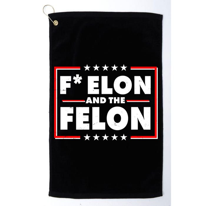 F Elon and the Felon Golf Towel