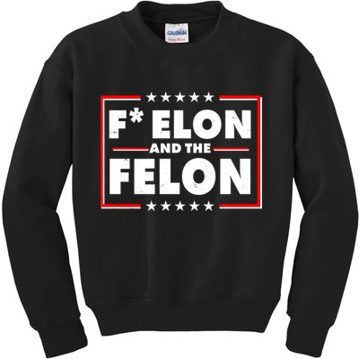 F Elon and the Felon Kids Sweatshirt