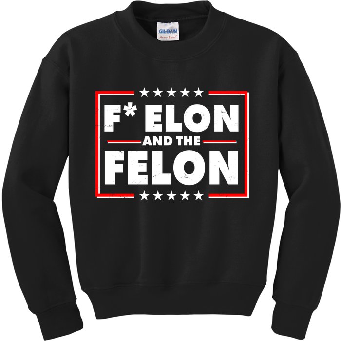 F Elon and the Felon Kids Sweatshirt