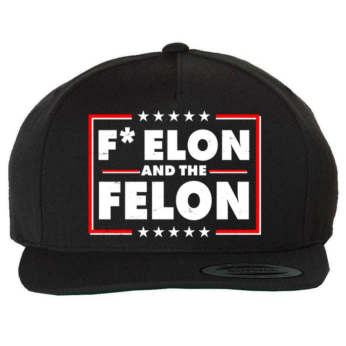 F Elon and the Felon Wool Snapback Cap