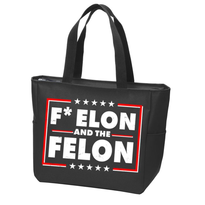 F Elon and the Felon Zip Tote Bag